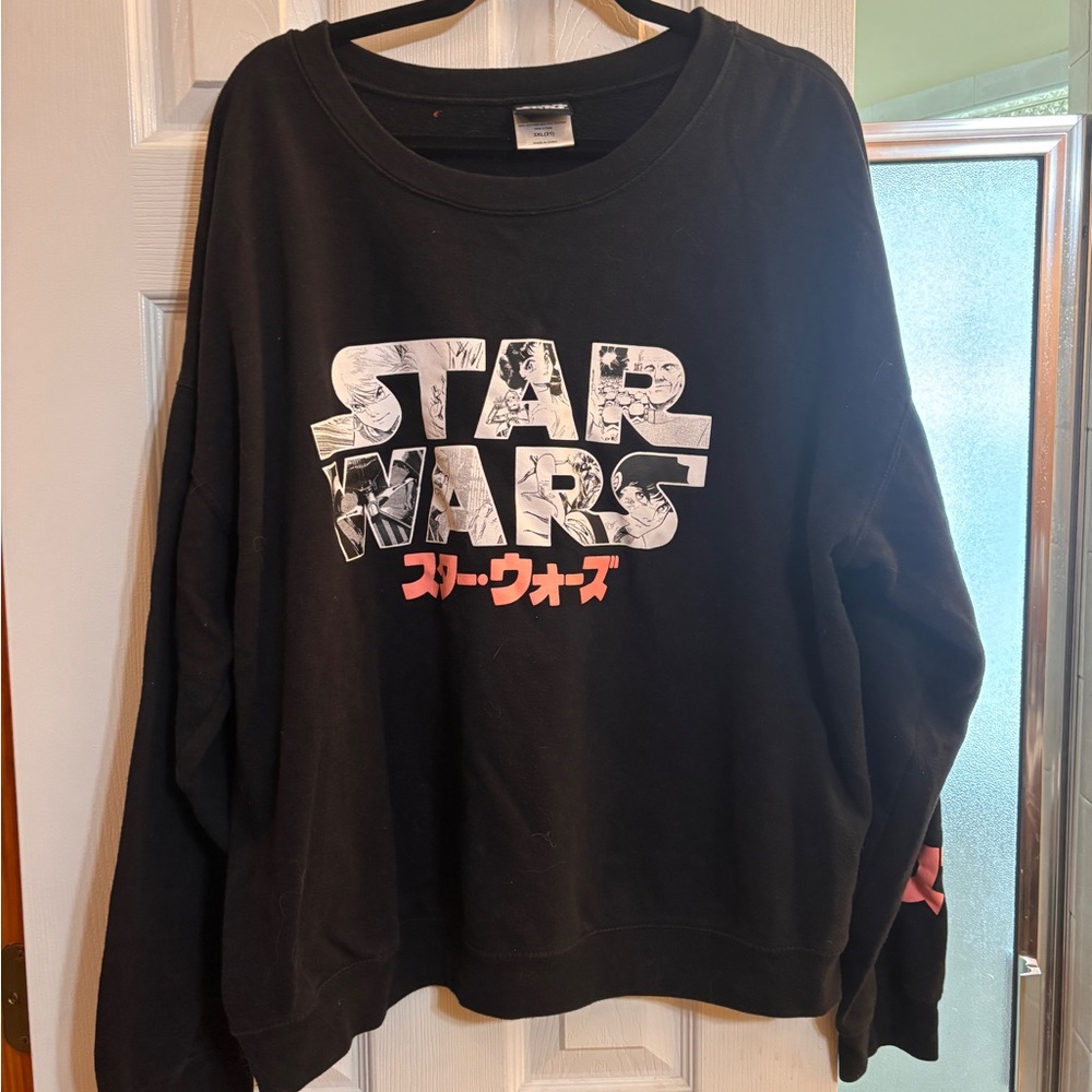Star Wars Black Crewneck Top